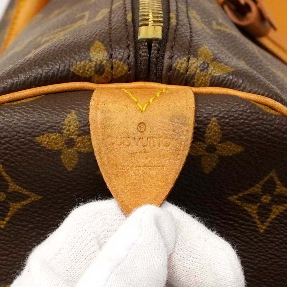 LOUIS VUITTON Brown Monogram Keepall 60 Boston Bag - Picture 5 of 12